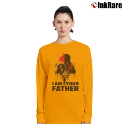 Women’s Star Wars I Am Your Father Official Dad Long-Sleeve Top in orange | Sleek, Versatile, All-Season