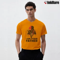 Men’s Star Wars I Am Your Father Official Dad V-Neck Tee in orange | Sharp, Breathable, Everyday Staple