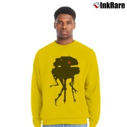 Men’s Star Wars Imperial Probe Droid Empire Crewneck Sweatshirt in yellow | Cozy Fabric, Clean Style