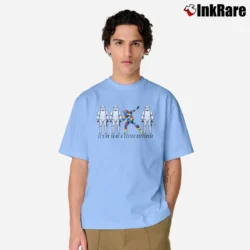 Men’s Star Wars It's Ok To Be A Little Different Autism Awareness Stormtrooper Puzzle Classic T-Shirt in light blue | Soft, Breathable Everyday Wear