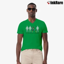 Men’s Star Wars It's Ok To Be A Little Different Autism Awareness Stormtrooper Puzzle V-Neck Tee in irish green | Sharp, Breathable, Everyday Staple