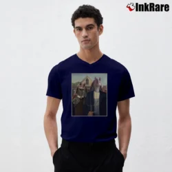 Men’s Star Wars Jar Jar Binks American Binks Inspired V-Neck Tee in navy | Sharp, Breathable, Everyday Staple