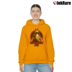 Women’s Star Wars Jar Jar Binks Exsqueeze Me Graphic Cozy Hoodie in orange | Warm, Structured, Stylish