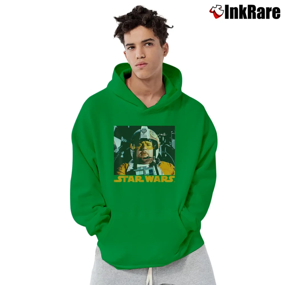 Men’s Star Wars Jek Tono Porkins Graphic Pullover Hoodie in irish green | Cozy, Durable, Modern Fit
