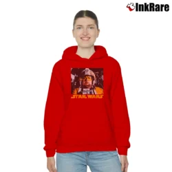 Women’s Star Wars Jek Tono Porkins Graphic Cozy Hoodie in red | Warm, Structured, Stylish