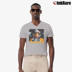 Men’s Star Wars Jek Tono Porkins Graphic V-Neck Tee in sport grey | Sharp, Breathable, Everyday Staple