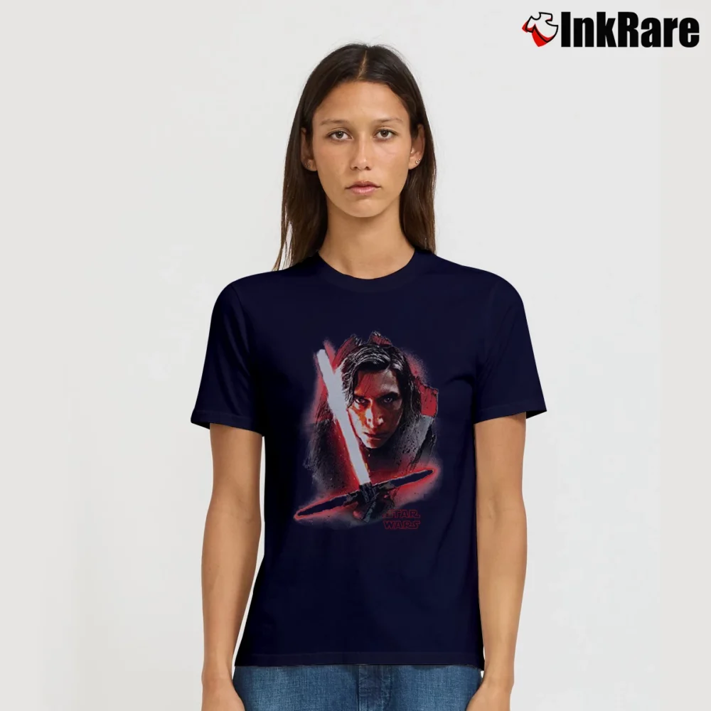Women’s Star Wars Kylo Ren Brushed Graphic Signature T-Shirt in navy | Soft, Flattering Fit