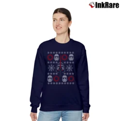 Women’s Star Wars Kylo Ren Merry Christmas Stormtrooper Relaxed Sweatshirt in navy | Soft, Laid-Back Vibe
