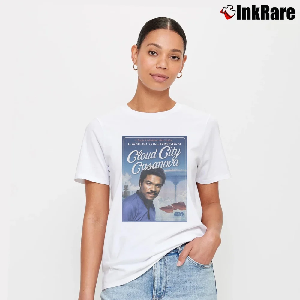 Women’s Star Wars Lando Calrissian Signature T-Shirt in white | Soft, Flattering Fit