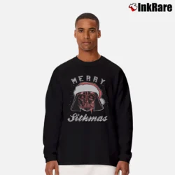 Men’s Star Wars Merry Sithmas Holiday Long-Sleeve Shirt in black | Sleek, Lightweight, Year-Round Wear