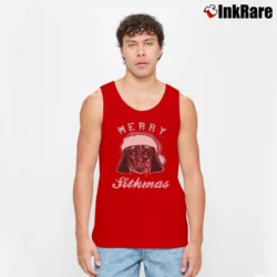 Men’s Star Wars Merry Sithmas Holiday Tank Top in red | Breathable, Active-Friendly Design