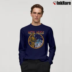 Men’s Star Wars Metal Heads Long-Sleeve Shirt in navy | Sleek, Lightweight, Year-Round Wear