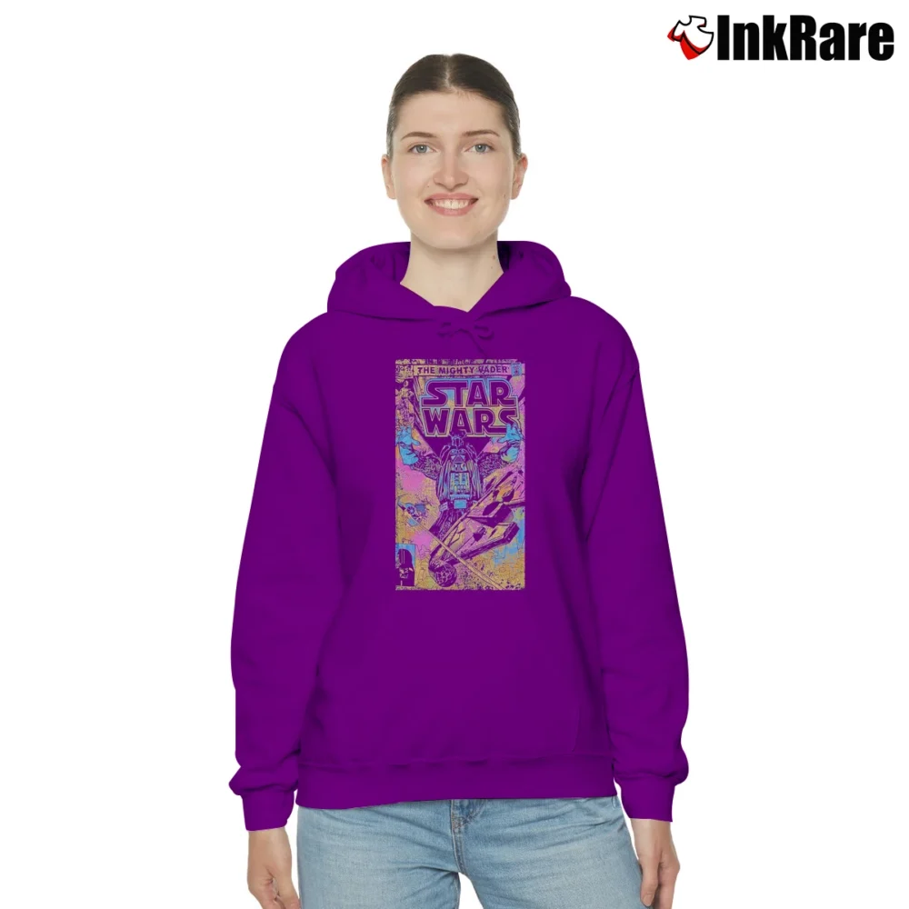 Women’s Star Wars Mighty Vader Looming Cozy Hoodie in purple | Warm, Structured, Stylish