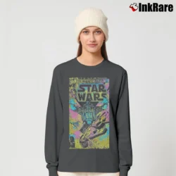 Women’s Star Wars Mighty Vader Looming Long-Sleeve Top in charcoal | Sleek, Versatile, All-Season