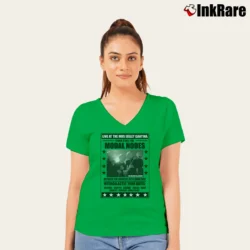 Women’s Star Wars Modal Nodes Ringer Style V-Neck Tee in irish green | Chic Neckline, Soft Texture