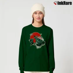Women’s Star Wars Mr Miyagi Jedi Master Parody Karate Long-Sleeve Top in forest green | Sleek, Versatile, All-Season