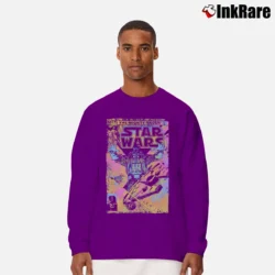 Men’s Star Wars Neon Graphic Long-Sleeve Shirt in purple | Sleek, Lightweight, Year-Round Wear