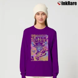Women’s Star Wars Neon Graphic Long-Sleeve Top in purple | Sleek, Versatile, All-Season