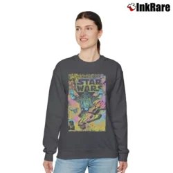 Women’s Star Wars Neon Graphic Relaxed Sweatshirt in charcoal | Soft, Laid-Back Vibe