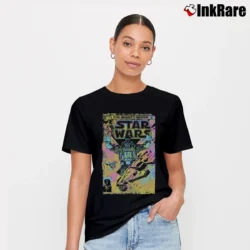 Women’s Star Wars Neon Graphic Signature T-Shirt in black | Soft, Flattering Fit
