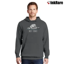 Men’s Star Wars Not Today Funny Quote Pullover Hoodie in charcoal | Cozy, Durable, Modern Fit