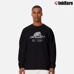 Men’s Star Wars Not Today Funny Quote Long-Sleeve Shirt in black | Sleek, Lightweight, Year-Round Wear