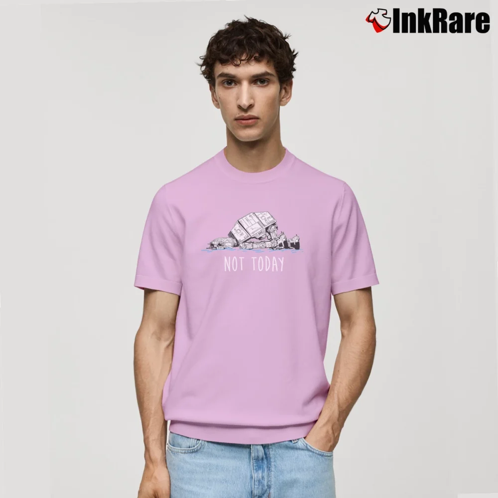 Men’s Star Wars Not Today Funny Quote Classic T-Shirt in light pink | Soft, Breathable Everyday Wear