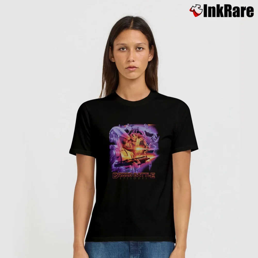 Women’s Star Wars Phantom Ace Episode I Battle Droid Signature T-Shirt in black | Soft, Flattering Fit