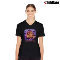 Women’s Star Wars Phantom Ace Episode I Battle Droid V-Neck Tee in black | Chic Neckline, Soft Texture