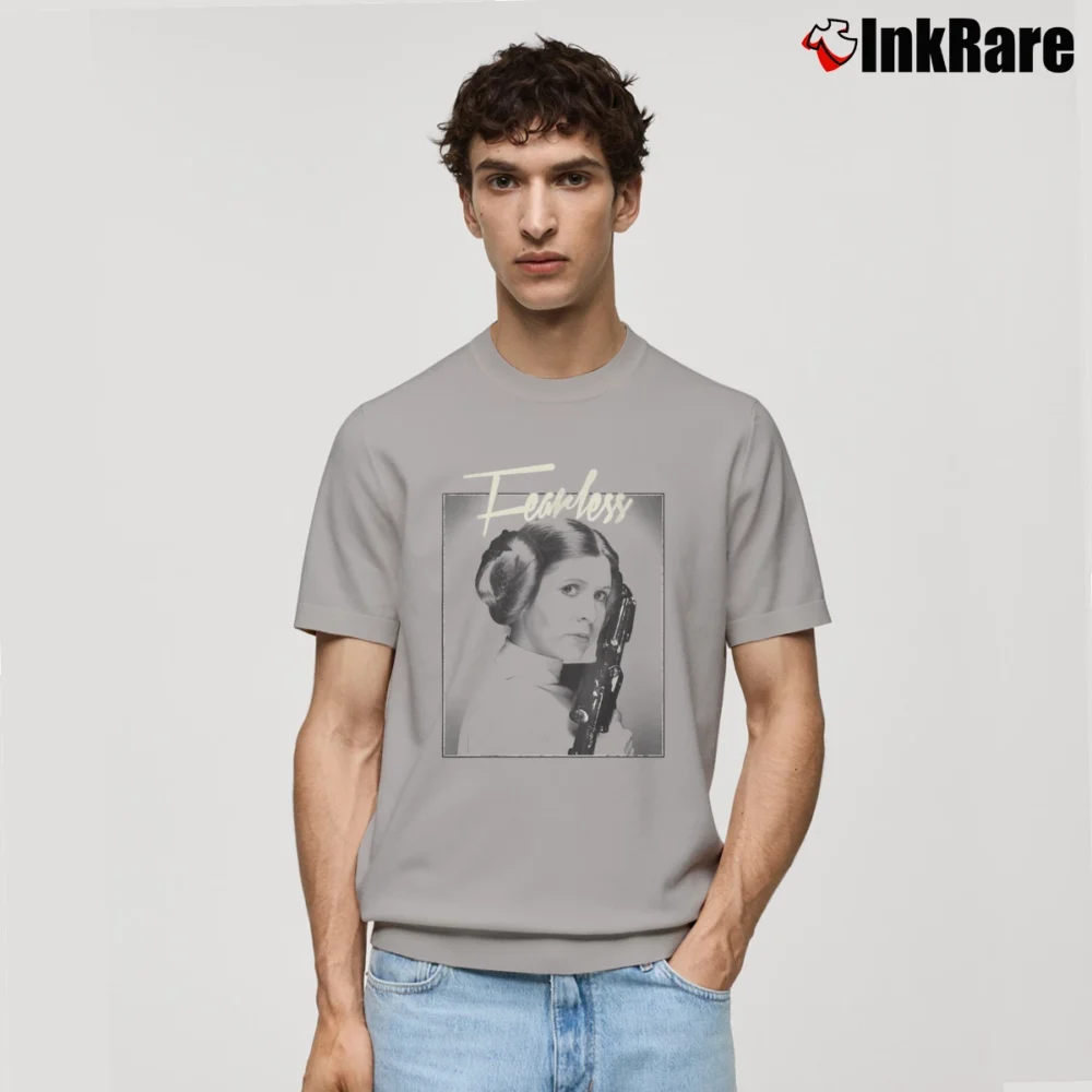 Men’s Star Wars Princess Leia Fearless Poster Classic T-Shirt in sport grey | Soft, Breathable Everyday Wear