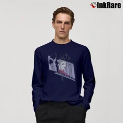 Men’s Star Wars Queen Amidala Craig Drake Art Long-Sleeve Shirt in navy | Sleek, Lightweight, Year-Round Wear