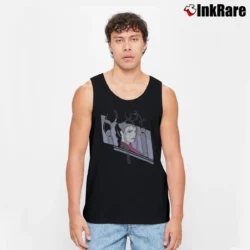 Men’s Star Wars Queen Amidala Craig Drake Art Tank Top in black | Breathable, Active-Friendly Design