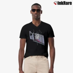 Men’s Star Wars Queen Amidala Craig Drake Art V-Neck Tee in black | Sharp, Breathable, Everyday Staple