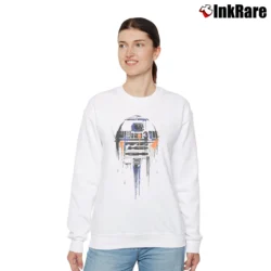Women’s Star Wars R2 - D2 Droid Artoo - Detoo Relaxed Sweatshirt in white | Soft, Laid-Back Vibe