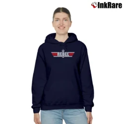 Women’s Star Wars Rebel Alliance Starbird Insignia Logo Cozy Hoodie in navy | Warm, Structured, Stylish