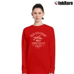 Women’s Star Wars Rebel X - Wing Starfighter Corps Long-Sleeve Top in red | Sleek, Versatile, All-Season
