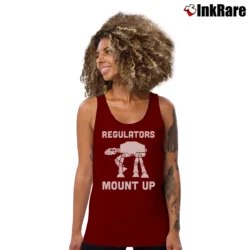 Women’s Star Wars Regulators Mount Up Tank Top in maroon | Lightweight, Movement-Friendly