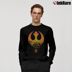 Men’s Star Wars Resistance Rebel Millenium Falcon Graphic Long-Sleeve Shirt in black | Sleek, Lightweight, Year-Round Wear