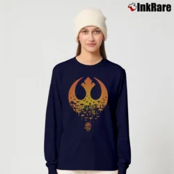 Women’s Star Wars Resistance Rebel Millenium Falcon Graphic Long-Sleeve Top in navy | Sleek, Versatile, All-Season
