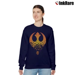 Women’s Star Wars Resistance Rebel Millenium Falcon Graphic Relaxed Sweatshirt in navy | Soft, Laid-Back Vibe
