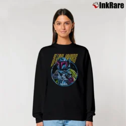 Women’s Star Wars Retro Boba Fett Graphic Relaxed Sweatshirt in black | Soft, Laid-Back Vibe