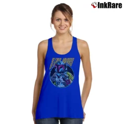 Women’s Star Wars Retro Boba Fett Graphic Tank Top in royal blue | Lightweight, Movement-Friendly