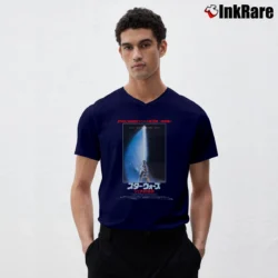 Men’s Star Wars Return Of The Jedi Japanese Poster V-Neck Tee in navy | Sharp, Breathable, Everyday Staple
