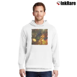 Men’s Star Wars Rock Band Lucas Films Darth R2D2 Pullover Hoodie in white | Cozy, Durable, Modern Fit