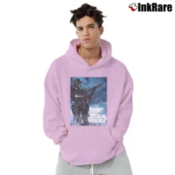 Men’s Star Wars Rogue One Death Trooper Movie Poster Pullover Hoodie in light pink | Cozy, Durable, Modern Fit