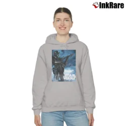 Women’s Star Wars Rogue One Death Trooper Movie Poster Cozy Hoodie in sport grey | Warm, Structured, Stylish