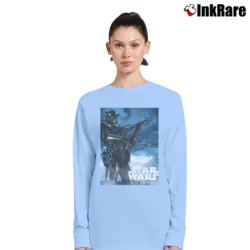 Women’s Star Wars Rogue One Death Trooper Movie Poster Long-Sleeve Top in light blue | Sleek, Versatile, All-Season