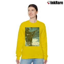 Women’s Star Wars Rogue One Death Trooper Movie Poster Relaxed Sweatshirt in yellow | Soft, Laid-Back Vibe