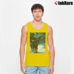 Men’s Star Wars Rogue One Death Trooper Movie Poster Tank Top in yellow | Breathable, Active-Friendly Design