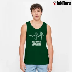 Men’s Star Wars Say Hutt Again Funny Graphic Tank Top in forest green | Breathable, Active-Friendly Design
